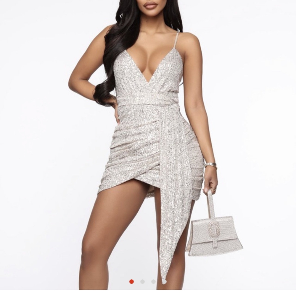 Sparkly Sequin NYE Mini Party Dress